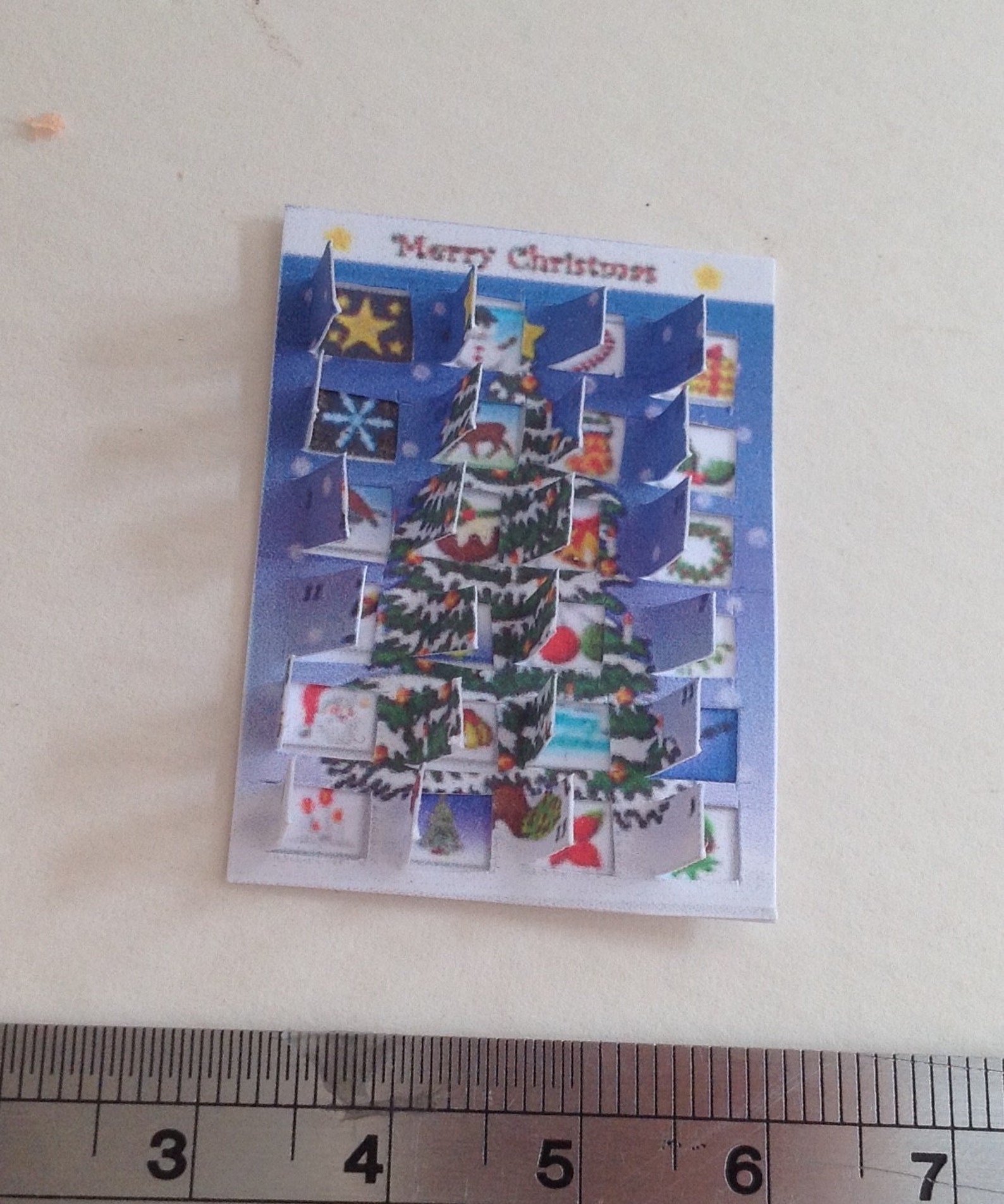 DOLLS HOUSE MINIATURES Advent Calendar Purple Tree Etsy