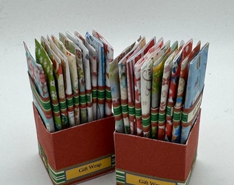 DOLLS HOUSE MINIATURES - Christmas Wrapping paper box x1