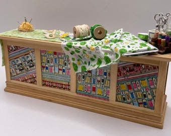 Dolls House Miniatures - 1/12th  -  Haberdashery / Sewing counter