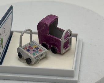 Dolls House  1/48th Toy Pram and Block Cart