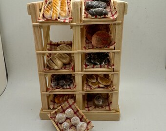 Dolls House Miniatures - Bread Rack Bakery Shelves - Double
