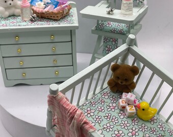 Dolls House Miniatures - 1/12th Baby Furniture (various pieces)   - Vera Collective