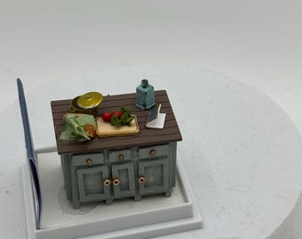 Dolls House 1/48th / 1:48 /Quarter Scale - kitchen island unit