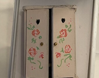 Dolls House 1/48th - Floral Wardrobe