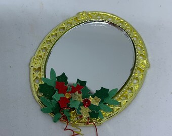 Dolls House Miniatures - Christmas Mirror