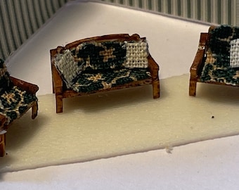 Dolls House Miniatures 1/144th  / 1:144 / Micro  / Dutch Scale Traditional Living Room set