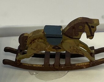 Dolls House   Dressed 1/48th rocking horse