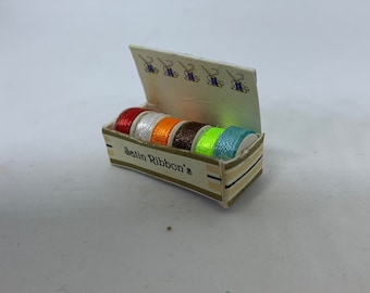 Dolls House Miniatures - Ribbon Roll Counter