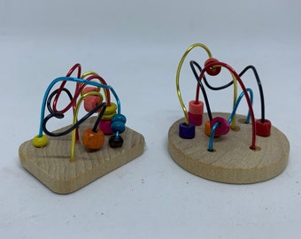 Dolls House Miniatures - colourful Bead Toy (variety)