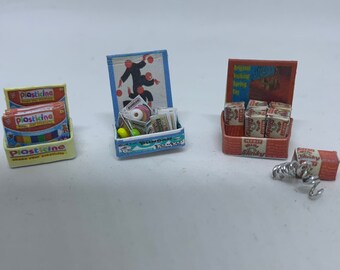 Dolls House Miniatures - 1/24TH Toy Display Counters