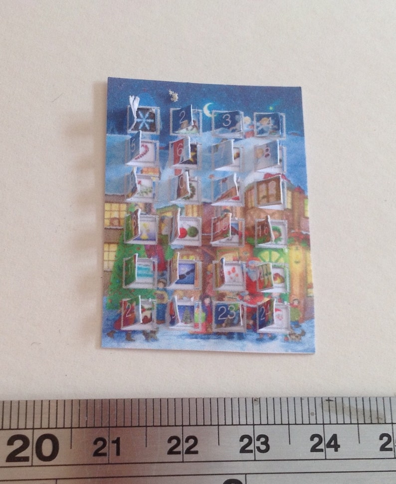 DOLLS HOUSE MINIATURES Advent Calendar House Etsy UK