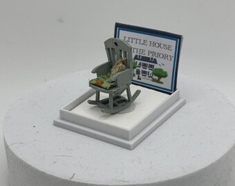 Dolls House 1/48th / 1:48 /Quarter Scale - rocking chair