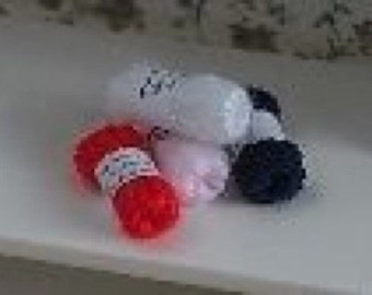 Dolls House Miniatures  - 1/12th Balls of Wool x4 (Assorted)