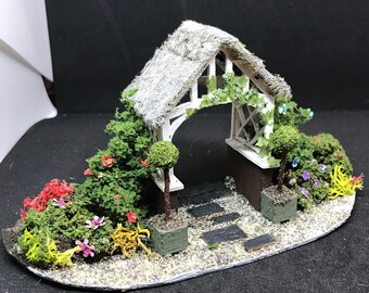 Dolls House Miniatures ( 1/48th - 1:48th - 1/4" - Quarter Inch Scale )  Hand Made Arch for Front Doorway
