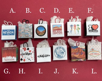 Dolls House Miniatures - 1/12th World Series travellers bags x1 - Las Vegas