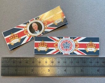 Dolls House Miniatures - Royal - King Charles III coronation S/2 Banners