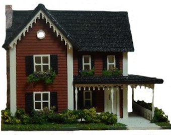 Hart’s Desire Miniatures - 1:144 1/144th micro scale house kit - Country Style Farmhouse