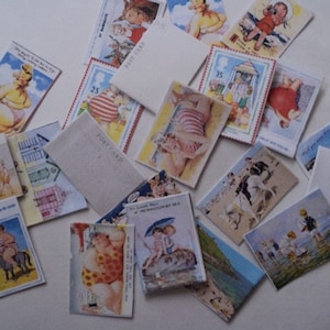 Miniature per case delle bambole - Cartoline di mare in scala 1/12