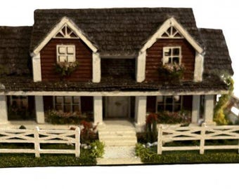 Hart’s Desire Miniatures - 1:144 1/144th micro scale house kit - Two Storey Ranch Kit