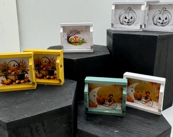 Dolls House Miniatures - halloween / autumn tray x1 various