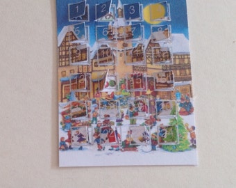 DOLLS HOUSE MINIATURES - Advent Calendar - Town
