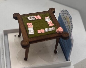 Dolls House 1/48th / 1:48 /Quarter Scale - Card table