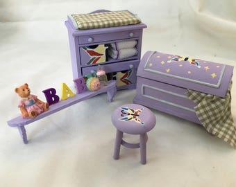 Dolls House Miniatures - Nursery Furniture - Butterfly