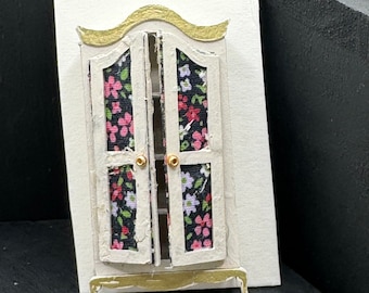 DOLLS HOUSE MINIATURES - 1/48 - 1:48 - 1/4" - Quarter Inch Scale - Cabinet