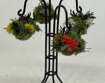 Dolls House Miniatures - Hanging Basket Stand