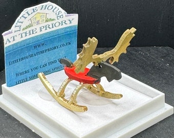 Dolls House  1/48th Reindeer Rocker