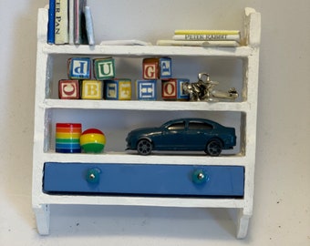 Dolls House Miniatures -  Mini Baby shelf (6 options)