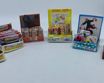 Dolls House Miniatures - Toy Counter Display (various)
