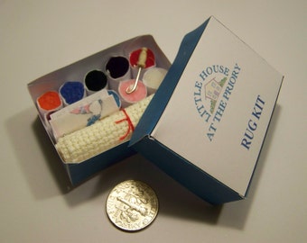 DOLLS HOUSE MINIATURES -  Rug Kit (for display )