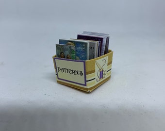 Dolls House Miniatures - Knitting Patterns Box