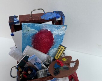 Dolls House Miniatures - NEW 1/12th Artist's Box