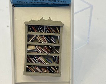 Dolls House Miniatures - Handmade 1/48th (1/4inch) Tall Bookcase