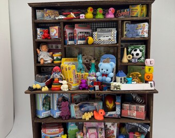 Dolls House Miniatures - 1/12th  - Toy Shop - Toy room Dresser  / Hutch