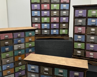 Dolls House Miniatures - 1/12 Apothecary drawers (  4 variations)