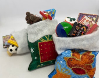 Dolls House Miniatures  - 1/12th Christmas Toy Sack  x1