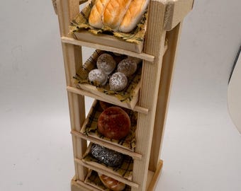 Dolls House Miniatures - Bread Rack Bakery Shelves