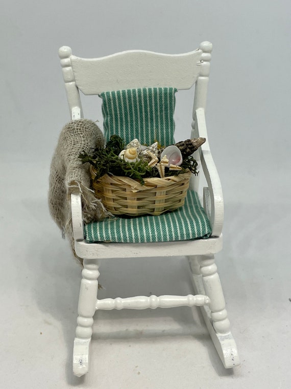 Dolls House Miniatures Seaside Rocking Chair Etsy
