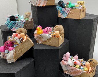Dolls House Miniatures -  Toy box x1