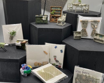 DOLLS HOUSE MINIATURES - 1/48th room in a box - Kitchen