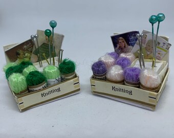 Dolls House Miniatures - Knitting Counter