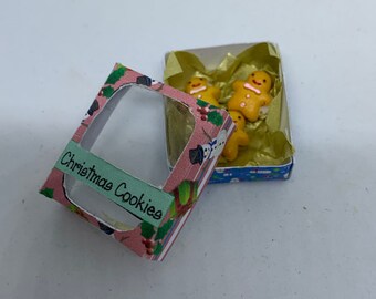 Dolls House Miniatures - Christmas Cookie Box