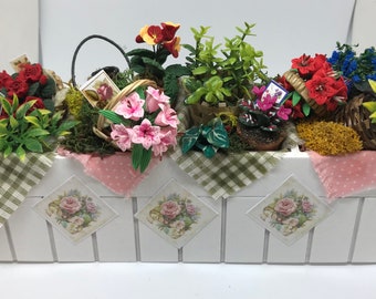 Dolls House Miniatures - Florists Bench