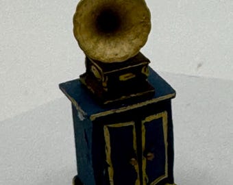 Dolls House 1/48th - Gramophone and Cabinet