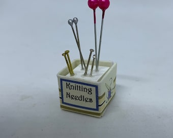 Dolls House Miniatures - Knitting Needles Box