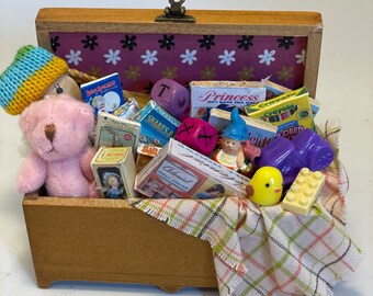 Dolls House Miniatures -  Toy Box