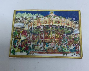Dolls House Miniatures - Advent Calendar - Carousel